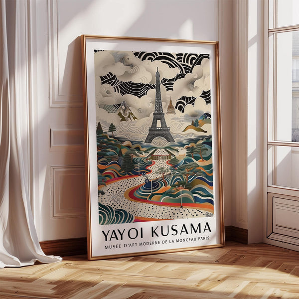 Artistic Eiffel Tower print designed for bold home decor