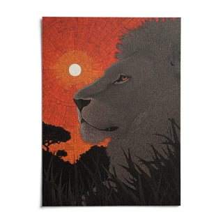 African Landscape Wall Art, shown as an unframed paper print on a plain white background