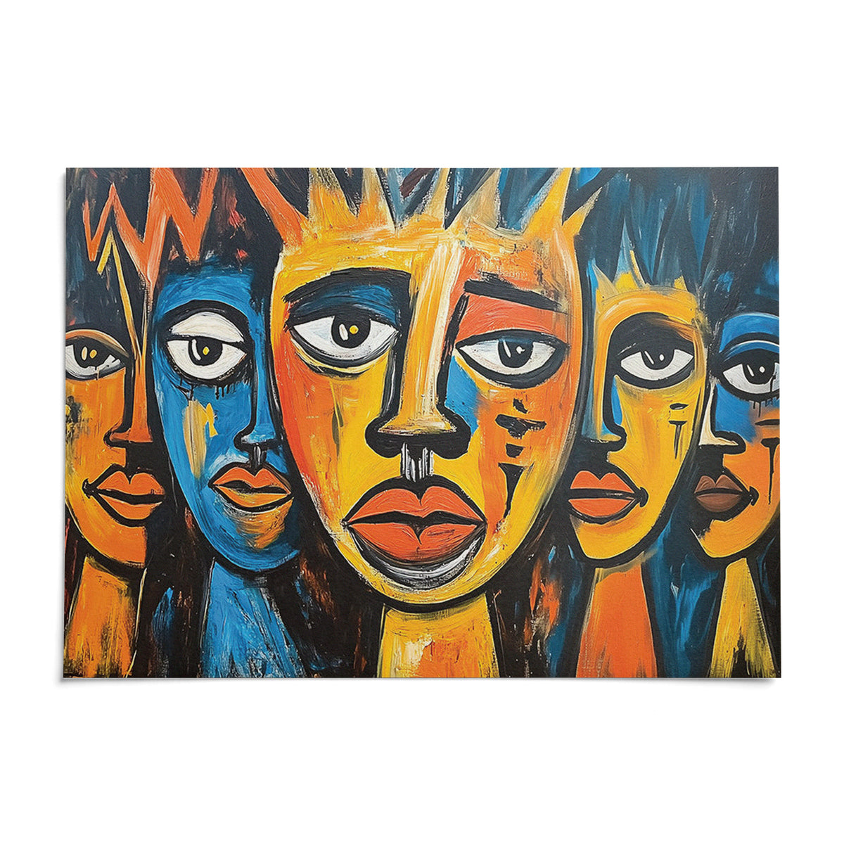 African Wall Art for Living Room, shown as an unframed paper print on a plain white background