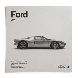 American Supercar Poster, shown as an unframed paper print on a plain white background