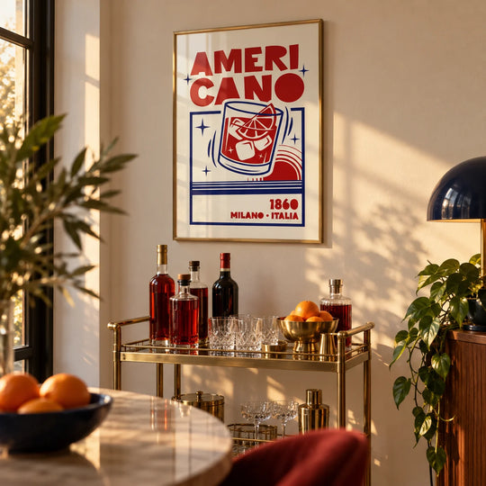 Americano Cocktail Print
