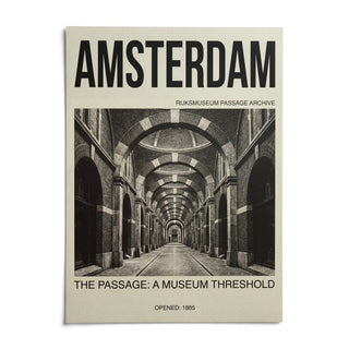 Amsterdam Passage Wall Art, shown as an unframed paper print on a plain white background