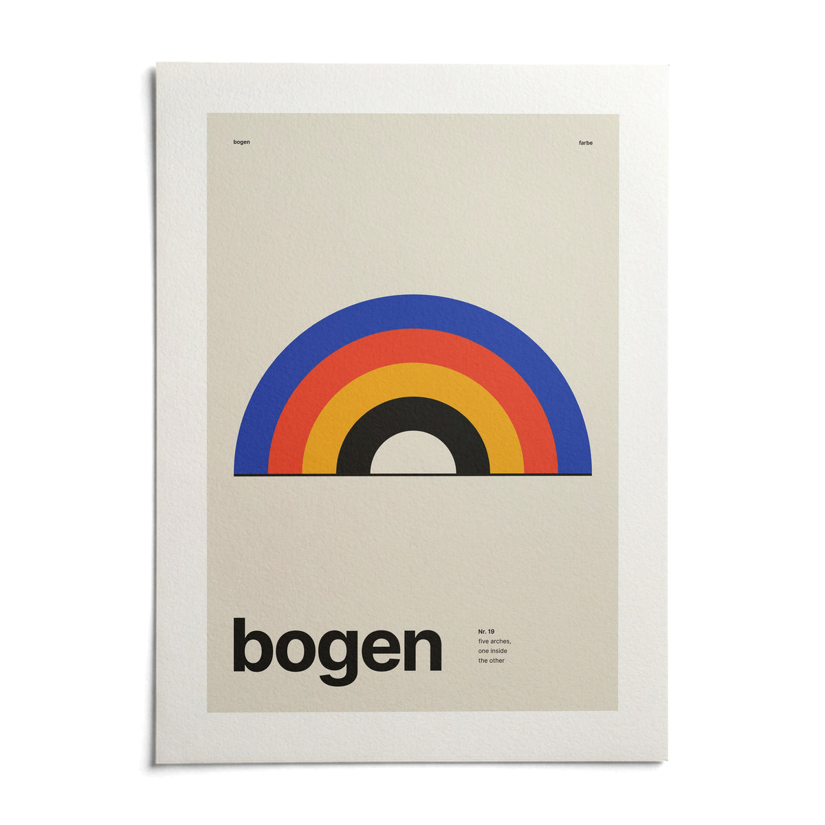 Arch Print, shown as an unframed paper print on a plain white background