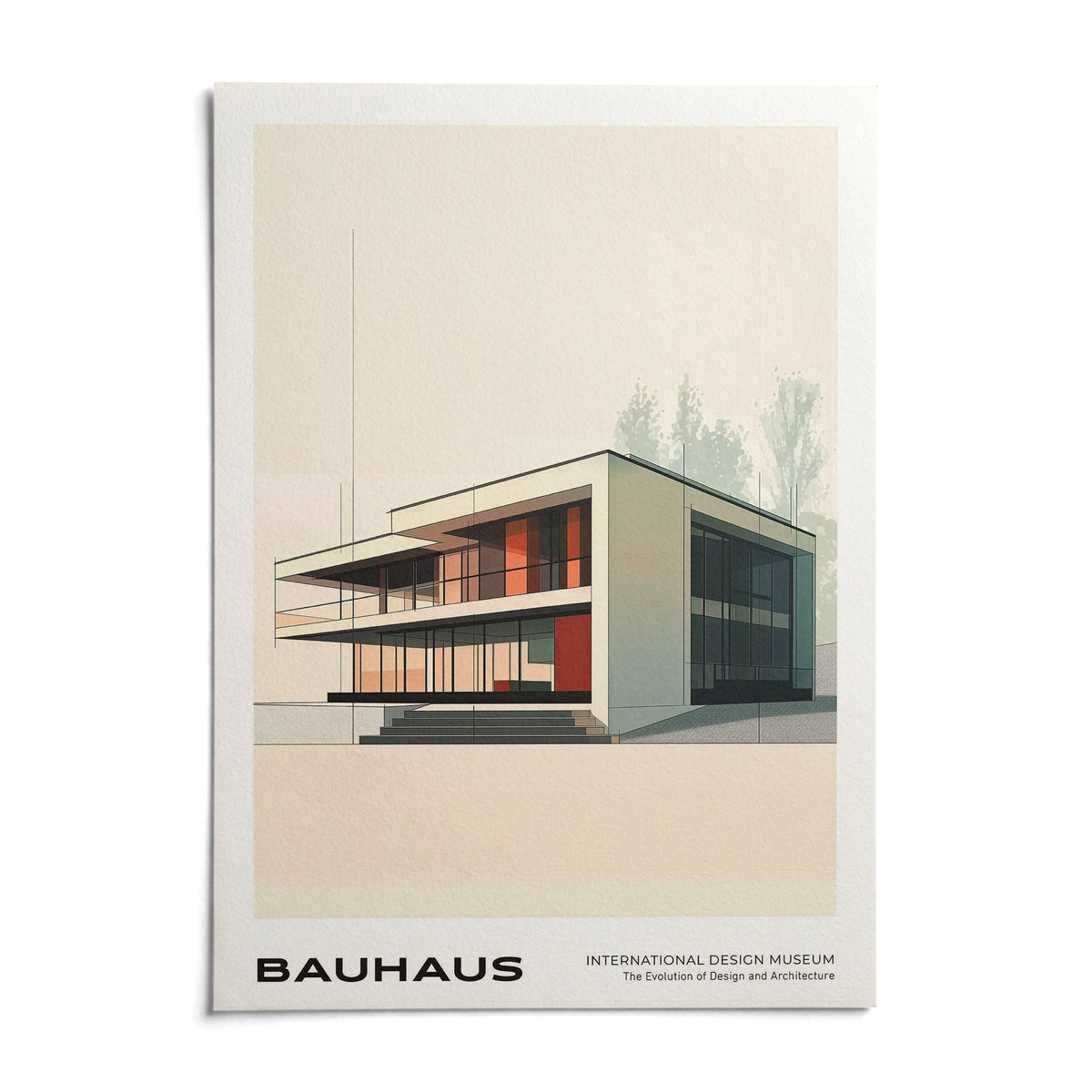 Architecture Poster, shown as an unframed paper print on a plain white background