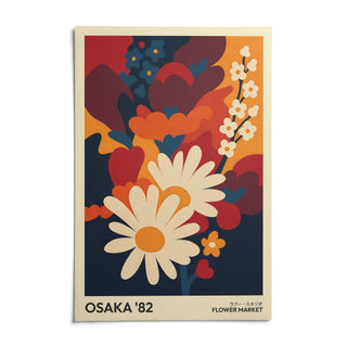 Art Flower Print, shown as an unframed paper print on a plain white background