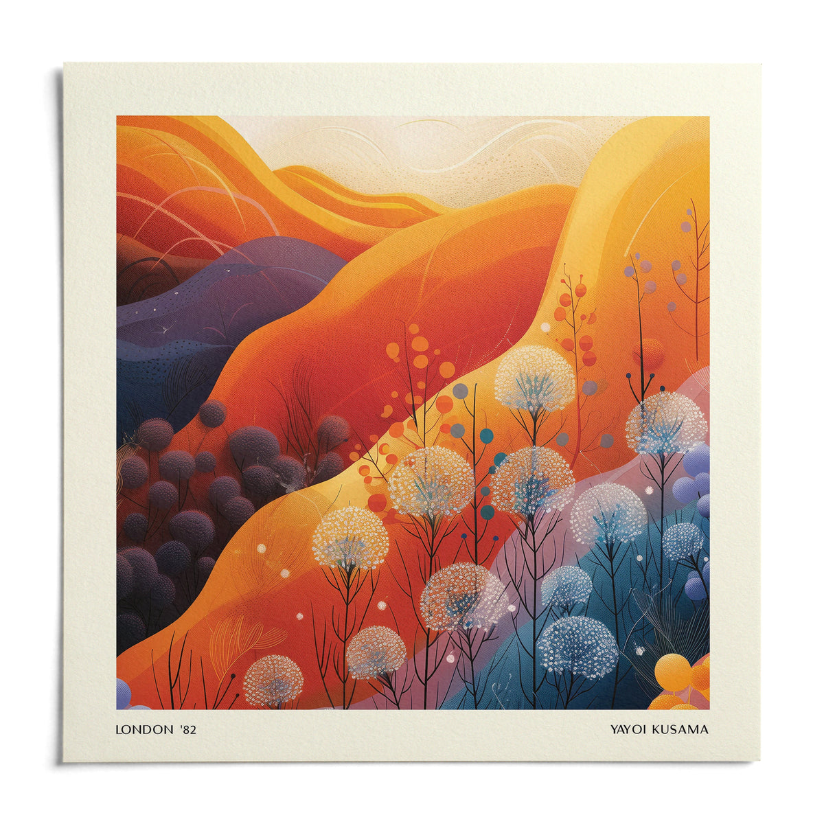 Art Print Square, shown as an unframed paper print on a plain white background