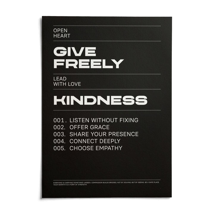 Art with Quote, shown as an unframed paper print on a plain white background