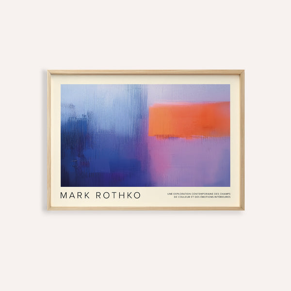 art by Mark Rothko abstract colour block print