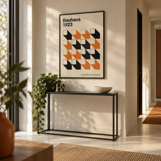 Artwork for Office, framed on the wall of a modern hallway