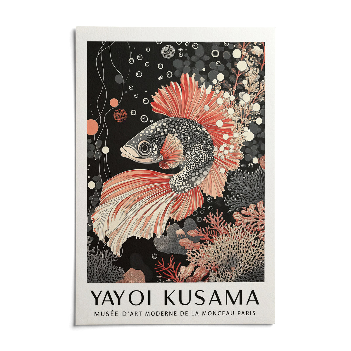 Asian Wall Art, shown as an unframed paper print on a plain white background