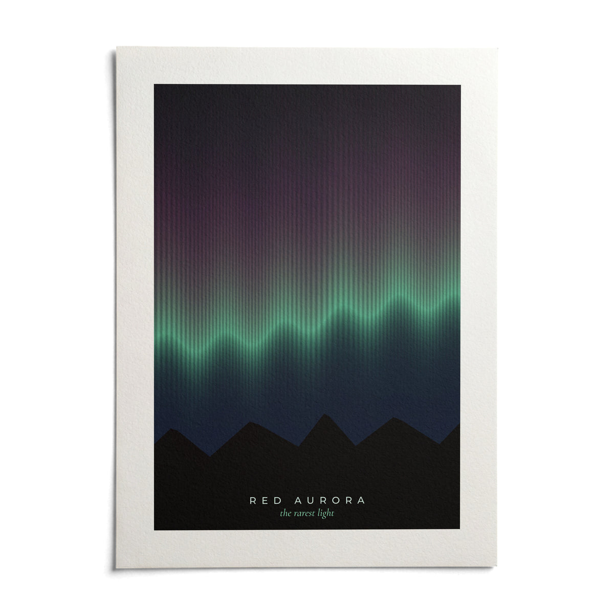 Aurora Print, shown as an unframed paper print on a plain white background