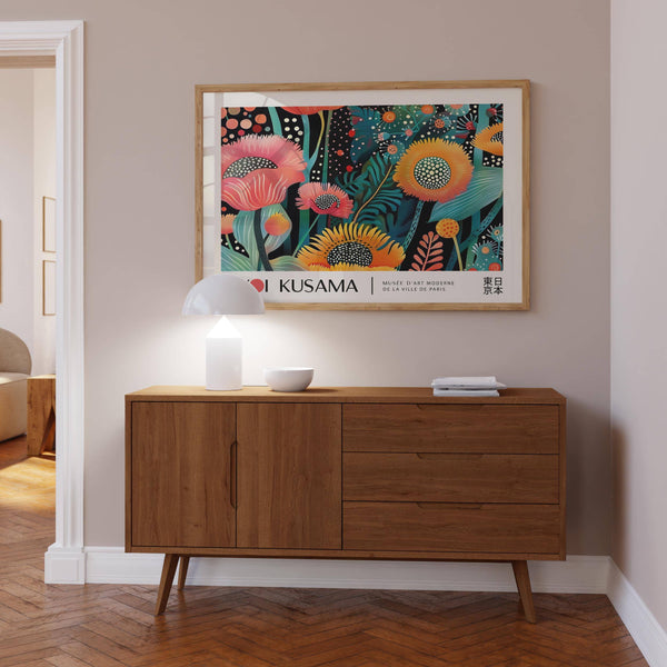 Deep-toned floral wall art perfect for home offices and studios

