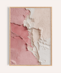 Pink Wabi Sabi Poster with Pink and Beige for living room wall art
