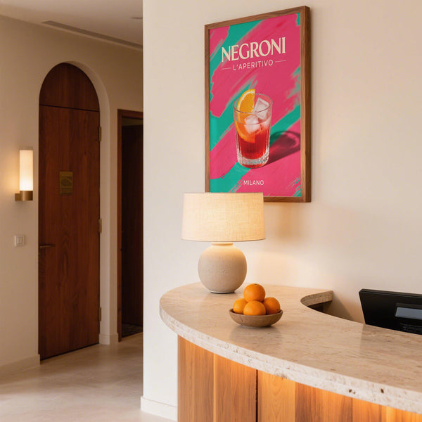 Retro Cocktail Art print perfect for a kitchen or bar wall.