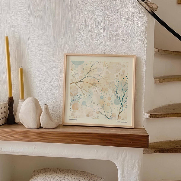 Contemporary neutral artwork for stylish home interiors