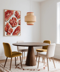 Red and white Parma Ham Poster print for food lovers' kitchen