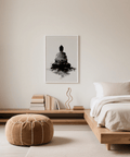 Contemporary Spiritual Poster, Black, entryway wall decor