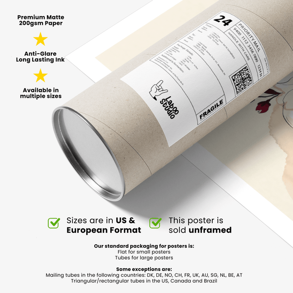 Close-up of layered petals across a faceless outline