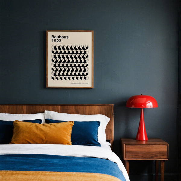 Typographic Bauhaus Design Poster referencing 1923 Dessau design archive.