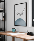 Minimal Wall Decor wall art print with birds for modern living rooms