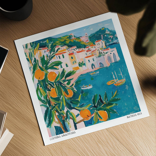 High-quality Amalfi Coast print on matte paper