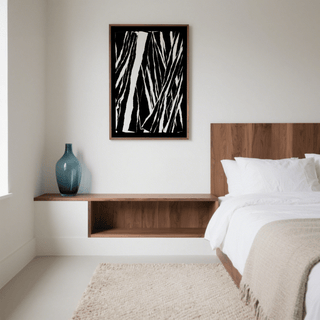 art black white abstract wall art in black and white for a stylish bedroom