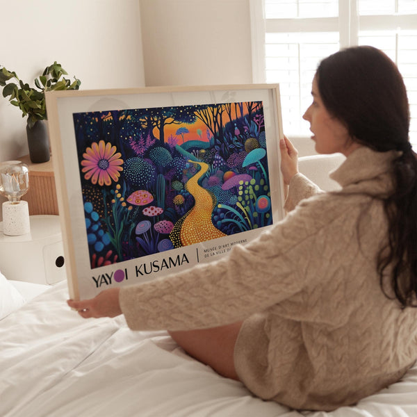 surreal mystical prints with vibrant floral elements