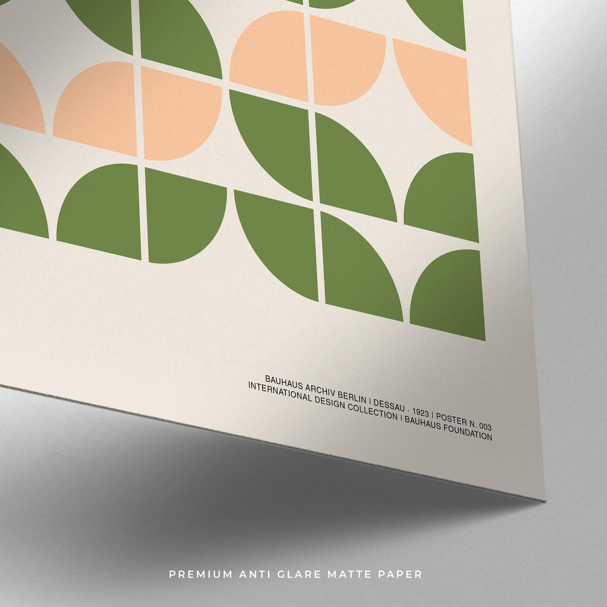 Rounded geometry and soft color blocks in mid century modern wall art.