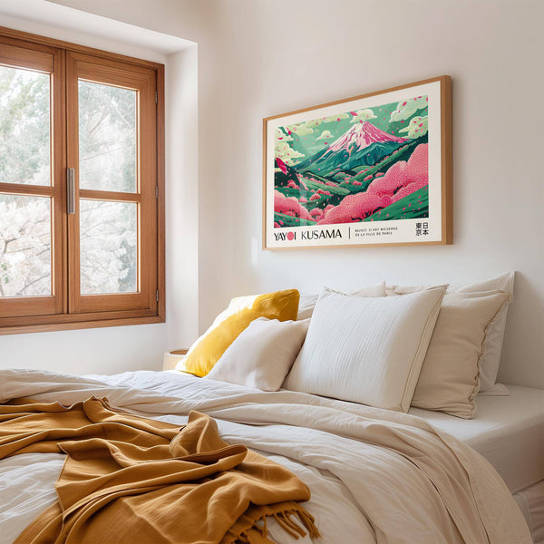 Large cherry blossom art print for statement home decor