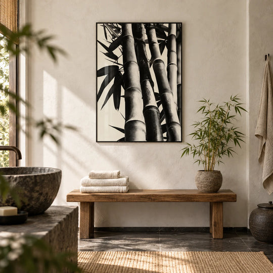 Bambus-Monochrom-Kunst