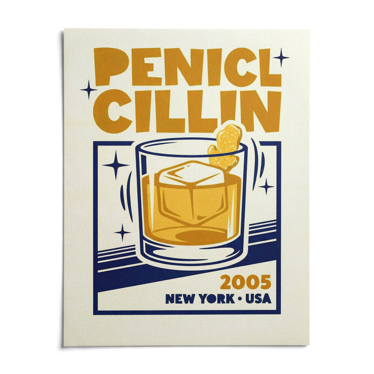 Bar Decor Wall Art, shown as an unframed paper print on a plain white background