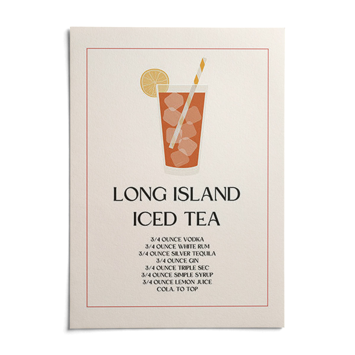 Bar Sign Decor, shown as an unframed paper print on a plain white background