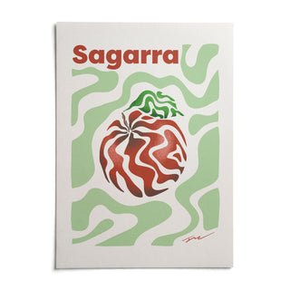 Basque Apple Print, shown as an unframed paper print on a plain white background