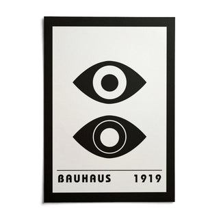 Bauhaus Art Print, shown as an unframed paper print on a plain white background
