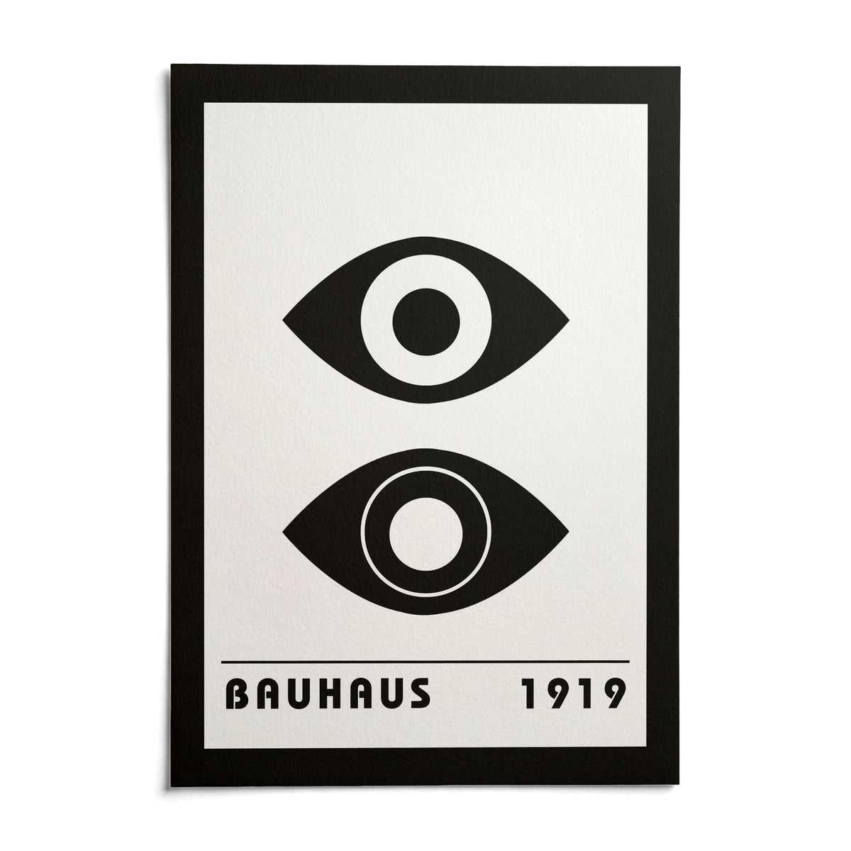 Bauhaus Art Print, shown as an unframed paper print on a plain white background