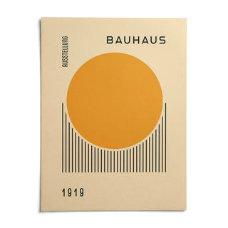 Bauhaus Art Prints, shown as an unframed paper print on a plain white background