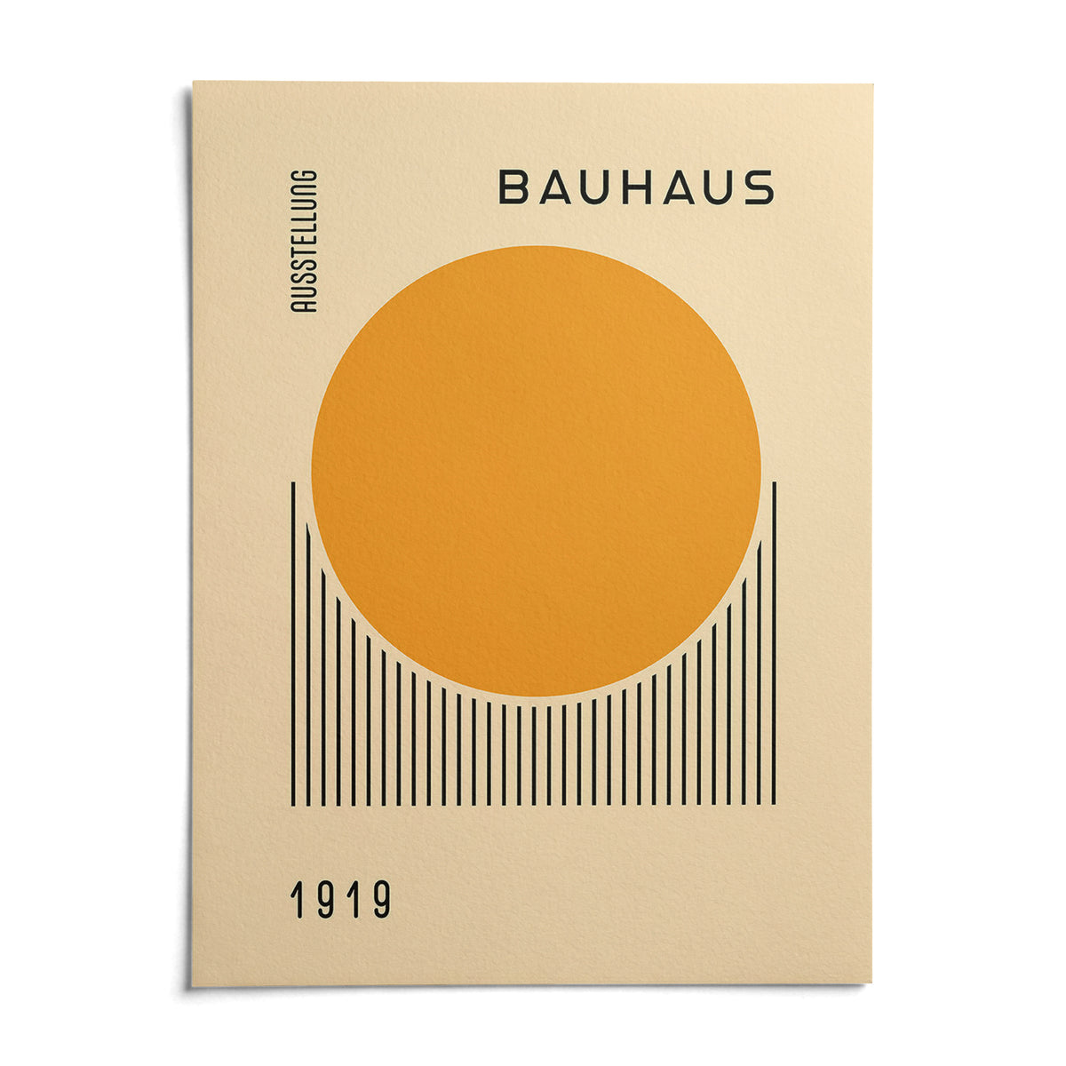 Bauhaus Art Prints, shown as an unframed paper print on a plain white background