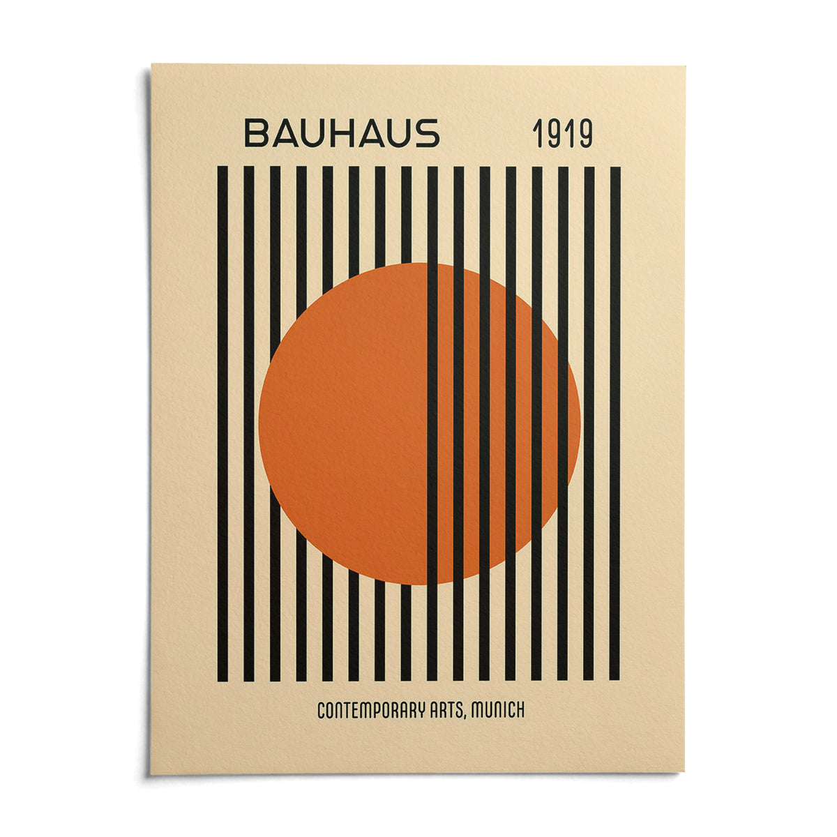 Bauhaus Decor, shown as an unframed paper print on a plain white background
