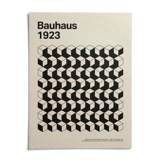Bauhaus Design, shown as an unframed paper print on a plain white background