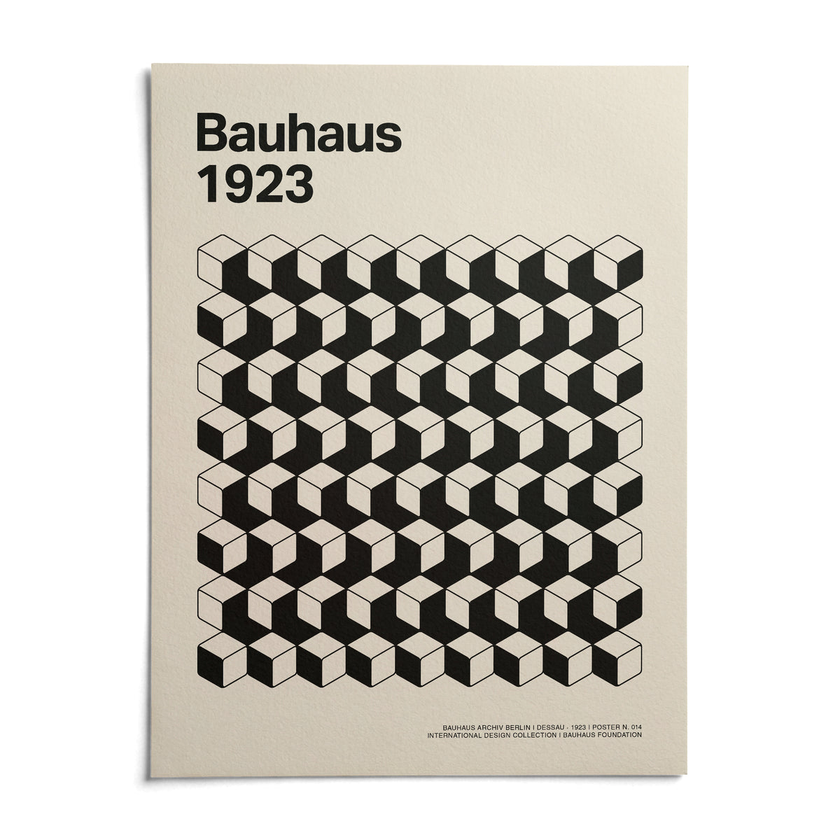 Bauhaus Design, shown as an unframed paper print on a plain white background