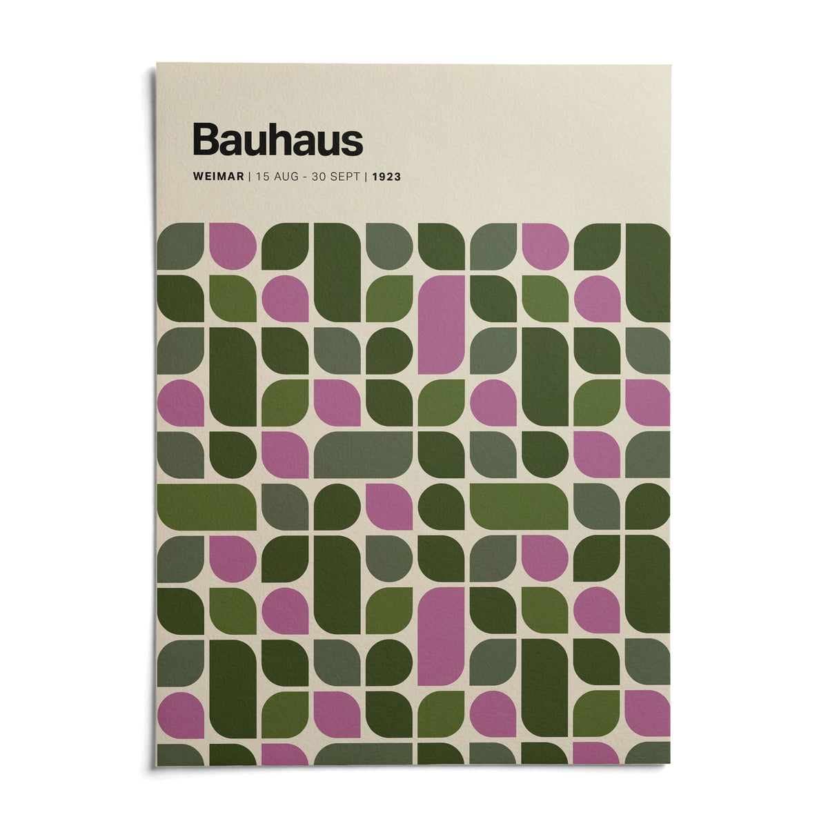 Bauhaus Exhibition 1923 Print, shown as an unframed paper print on a plain white background