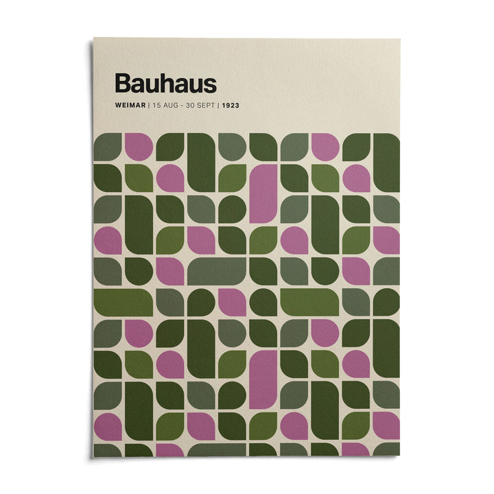 Bauhaus Exhibition 1923 Print, shown as an unframed paper print on a plain white background