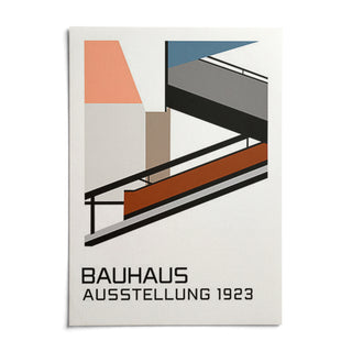 Bauhaus Exhibition Poster 1923, shown as an unframed paper print on a plain white background