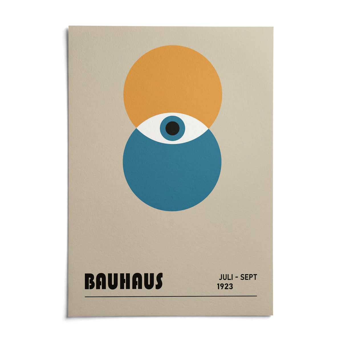 Bauhaus Painting, shown as an unframed paper print on a plain white background