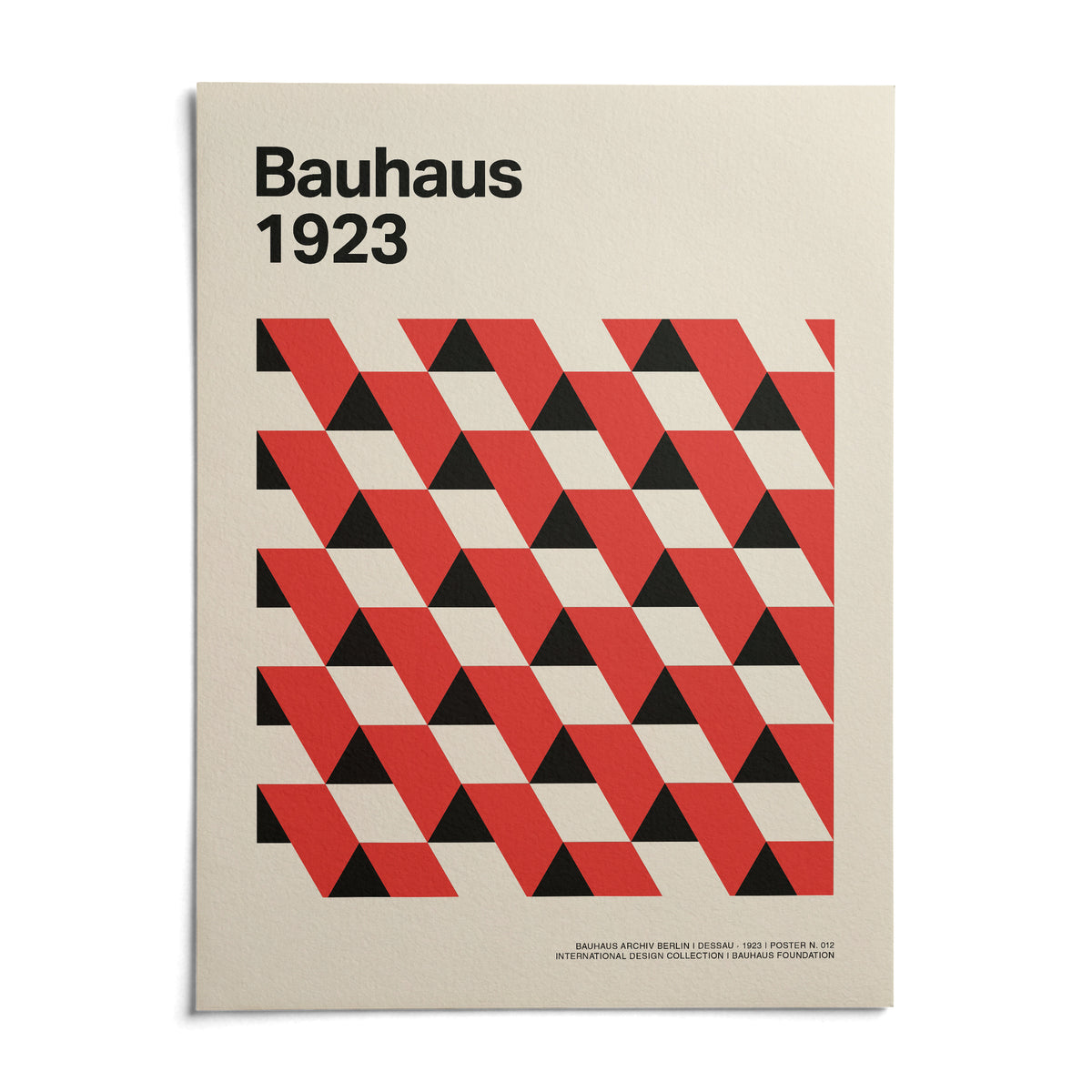 Bauhaus Pictures, shown as an unframed paper print on a plain white background