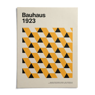 Bauhaus Poster 1923, shown as an unframed paper print on a plain white background