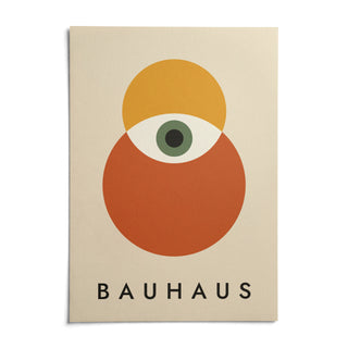 Bauhaus Poster Art, shown as an unframed paper print on a plain white background