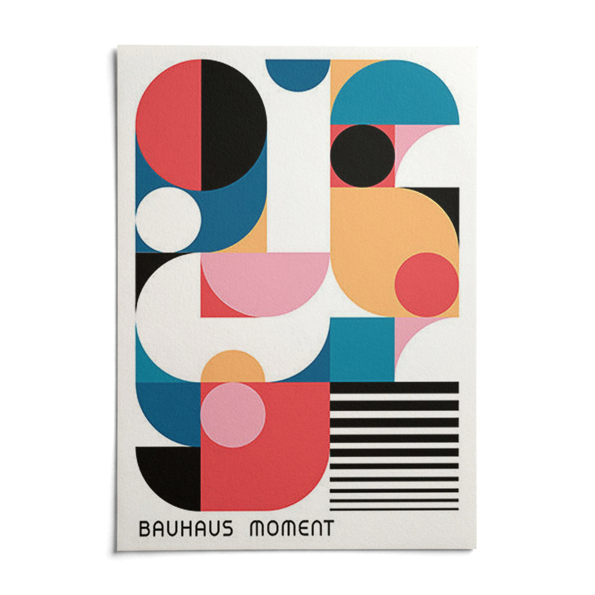 Bauhaus Poster Color, shown as an unframed paper print on a plain white background