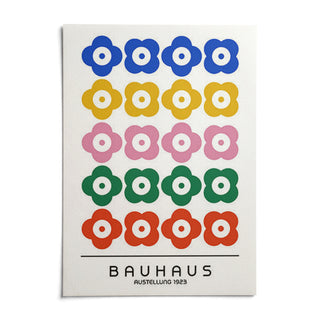 Bauhaus Print Design, shown as an unframed paper print on a plain white background