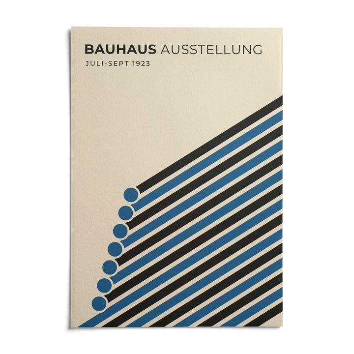 Bauhaus Print, shown as an unframed paper print on a plain white background